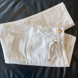 H&M White Cropped Jeans